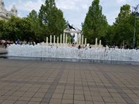 Wall of fountains - Budapest